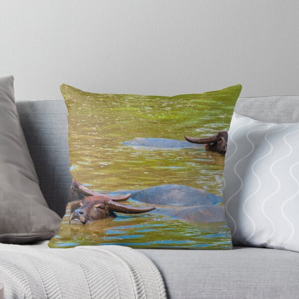 Item preview, Herd of Thai buffalo cooling in during the day designed and sold by Stanciuc.