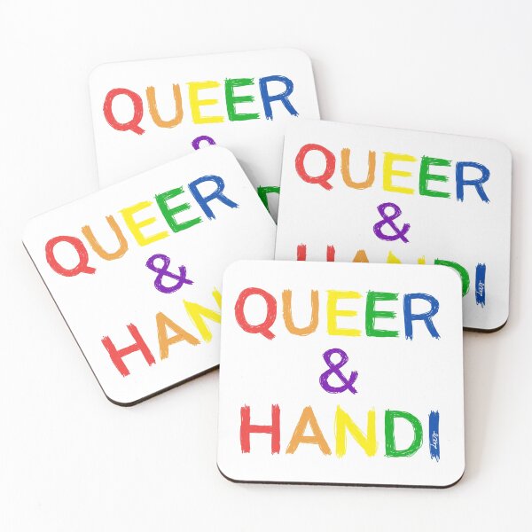 Artikelvorschau, Queer et handi (Regenbogen / weißer Hintergrund) entworfen und verkauft von MentaLee.