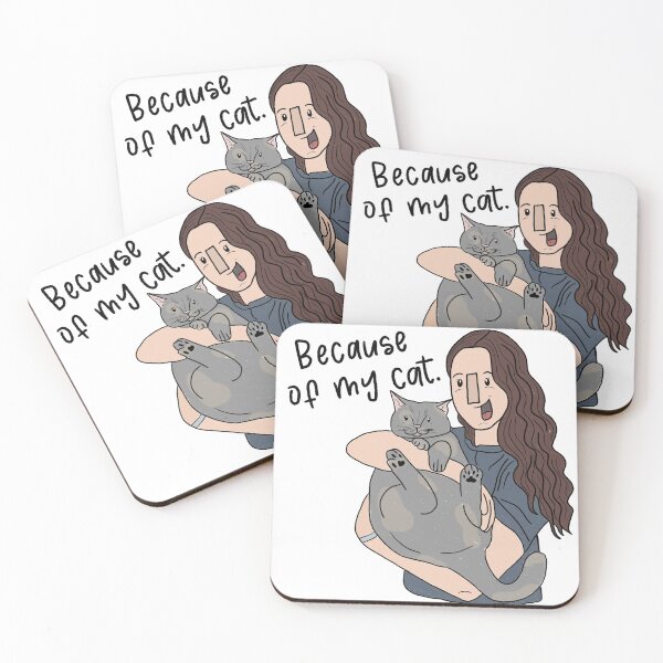 Item preview, because of my cat designed and sold by jessicamegan143.
