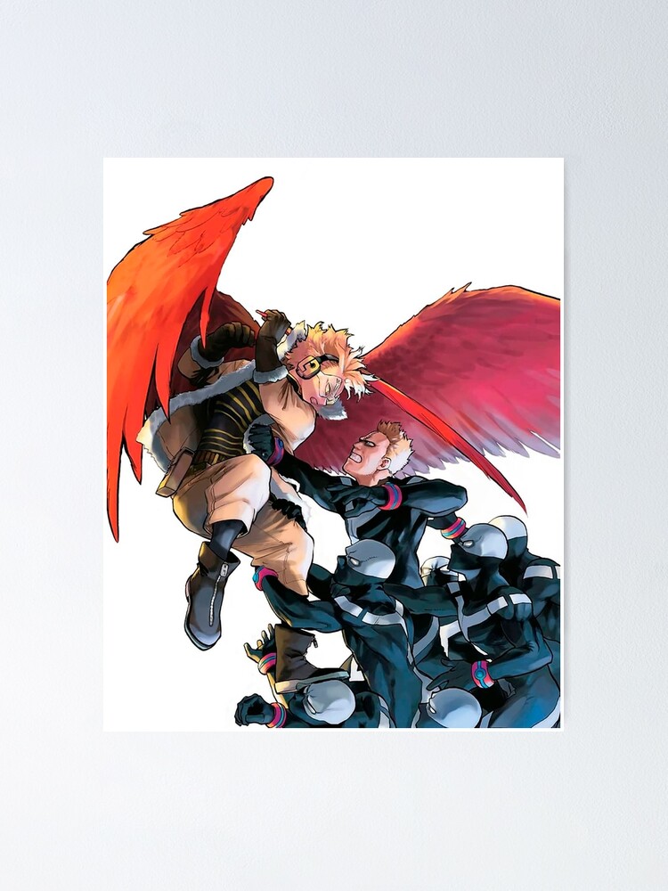 Hawks Twice My Hero Academia Poster By Aoidoi Redbubble