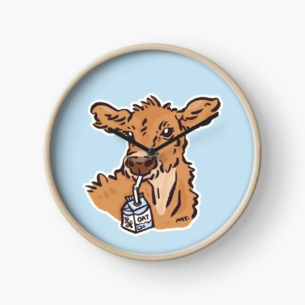 Vista previa del artículo con la obra «¡A las vacas les encanta la leche de avena!», diseñado y vendido por millygraphics.