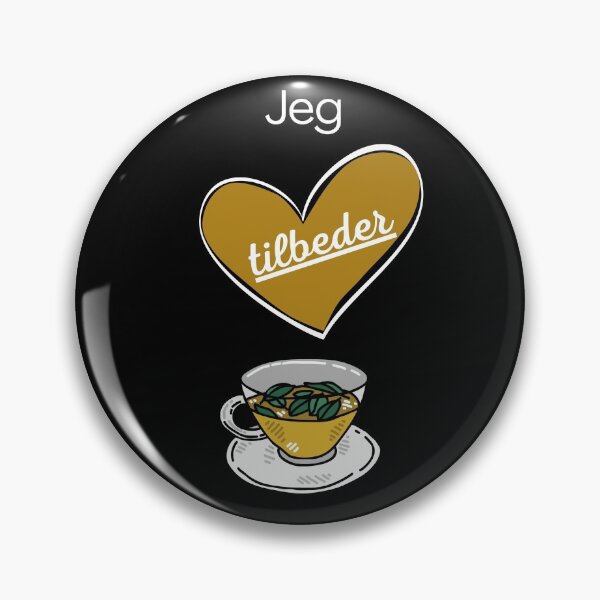 Item preview, (Design is in Danish) (På dansk) Jeg tilbeder te (I love tea) designed and sold by Cosmic-Ferret.