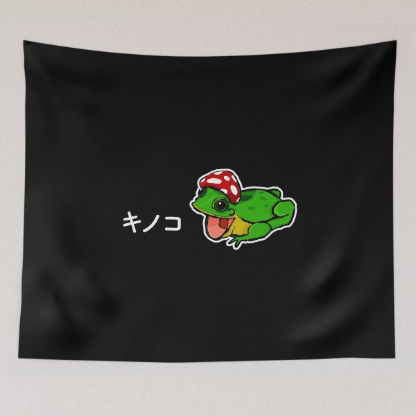 Item preview, Kawaii Cottagecore Aesthetic Japanese Frog In A Mushroom Hat designed and sold by Ellie and Jack.
