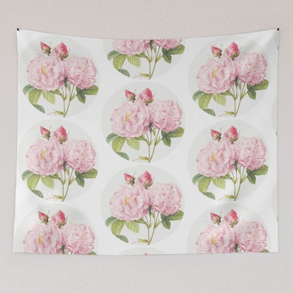 Item preview, Painted pink roses round stickers designed and sold by wavethreat.