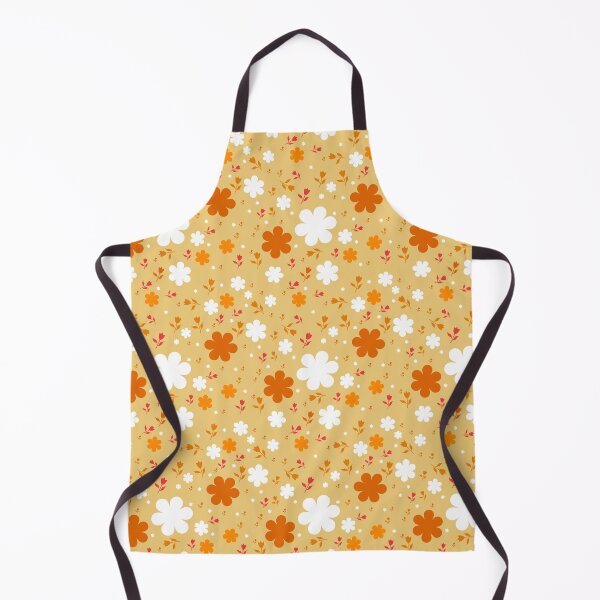 Item preview, floral seamless patterns in various orange tones designed and sold by kasamuDX.