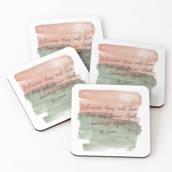 Item preview, Bible verse John 4:8 designed and sold by Crazy-art-land.