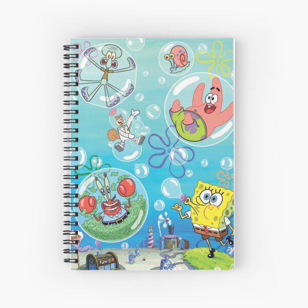 Spongebob Anime Spiral Notebooks Redbubble - doodlebob remix roblox id