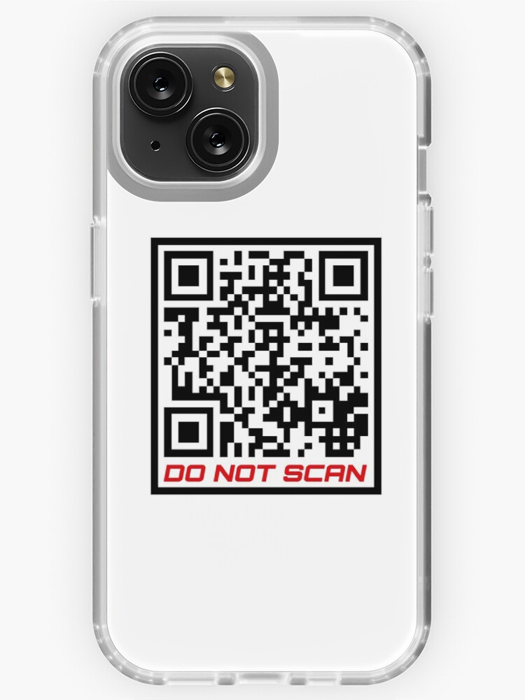 Rick Roll Your Friends! QR code that links to Rick Astley’s “Never Gonna  Give You Up”  music video | iPhone Case