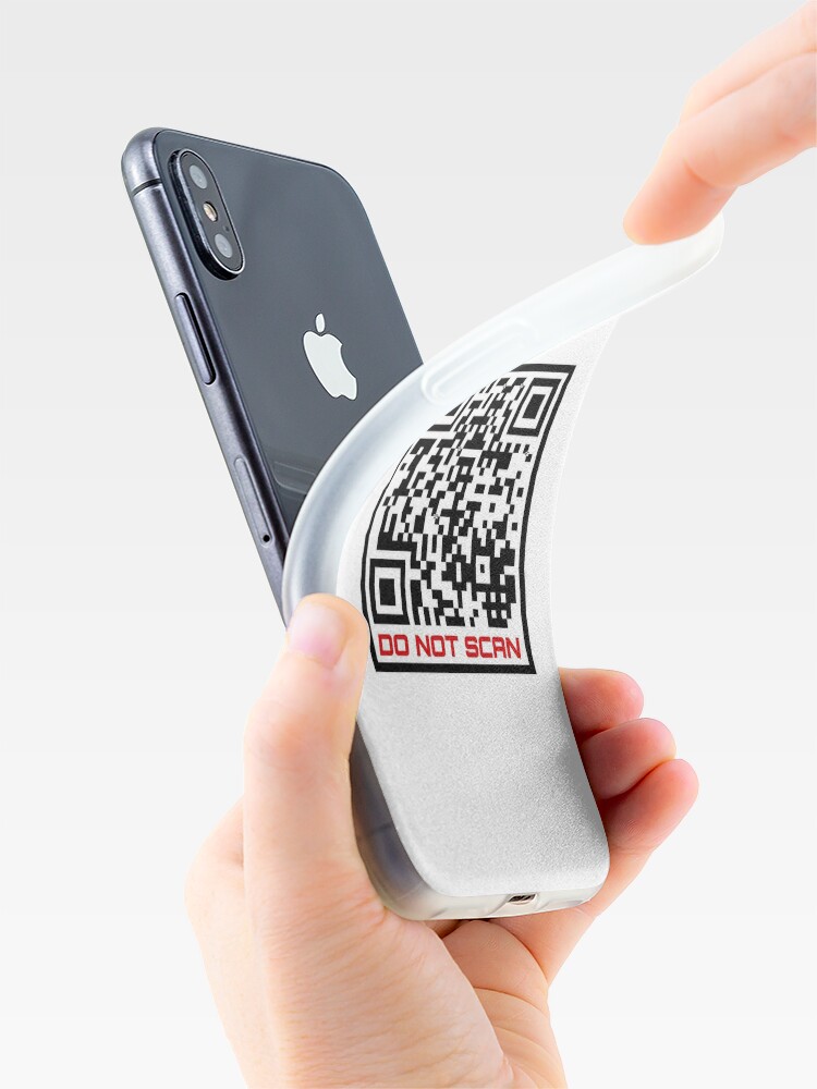 Rick Roll Your Friends! QR code that links to Rick Astley’s “Never Gonna  Give You Up”  music video | iPhone Case