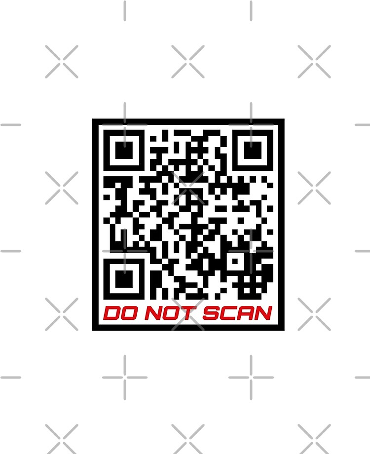 Rick Roll QR Code Small Pin for Sale by designsbykevin