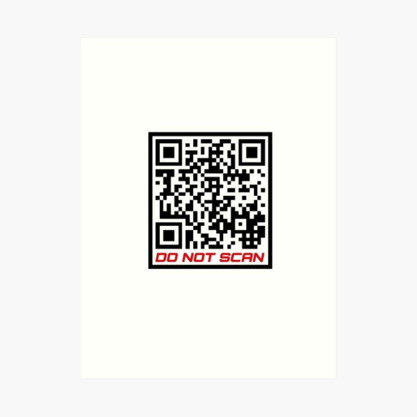 Free STUFF Prank Rick roll  video never gonna give you up QR code  Art Board Print for Sale by rednumberone