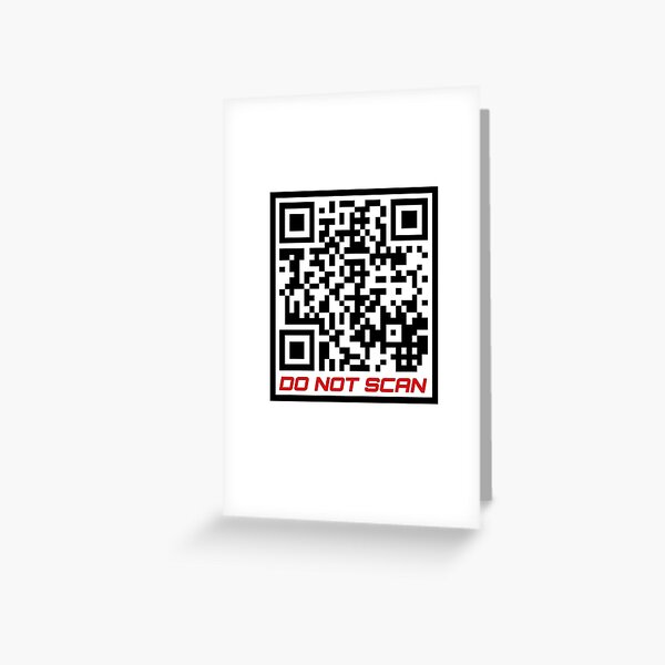 Rick Roll Your Friends! QR code that links to Rick Astley’s “Never Gonna  Give You Up”  music video Sticker for Sale by ApexFibers