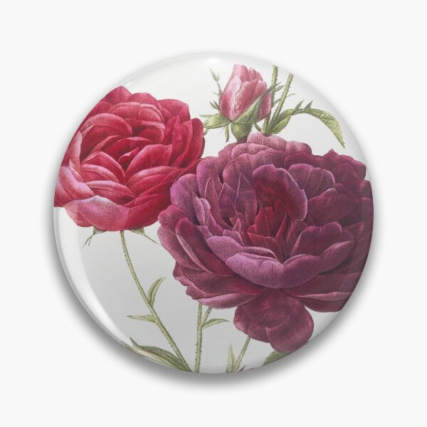 Item preview, Painted purple roses round stickers designed and sold by wavethreat.