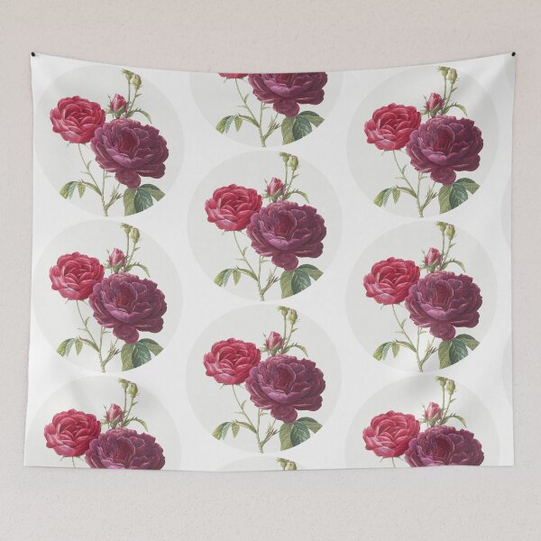 Item preview, Painted purple roses round stickers designed and sold by wavethreat.