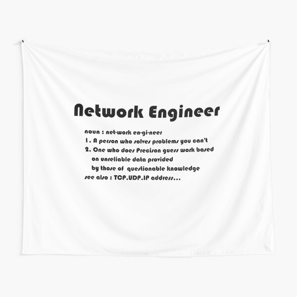 Network Engineer Funny Dictionary Noun Definition (Funny Networking) Tapestry