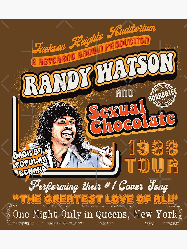 Disover Randy Watson Sexual Chocolate Concert Poster Premium Matte Vertical Poster