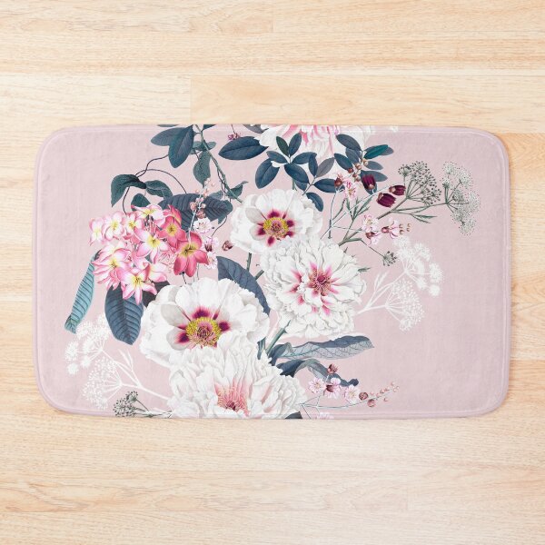 Item preview, Vintage Beauty Florals on Soft Pink designed and sold by meggydesigns.
