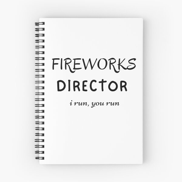 Aperçu de l'œuvre Directeur des feux d'artifice je cours tu cours créée et vendue par Preetydesign.