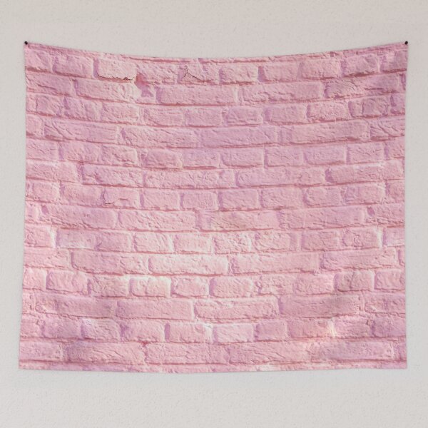 Item preview, Pink Brick Wall From A Castle designed and sold by Fotografille.