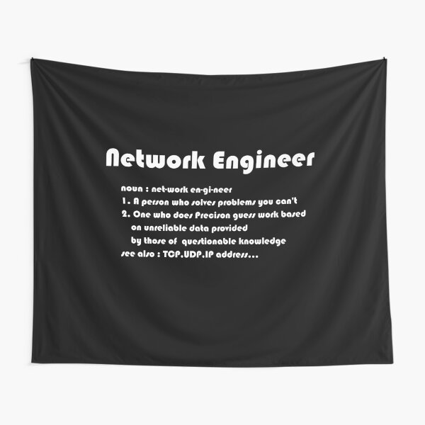 Network Engineer Funny Dictionary Noun Definition (Funny Networking) Tapestry