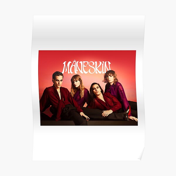 Måneskin rock band Maneskin winner Italy Eurovision 2021 Poster