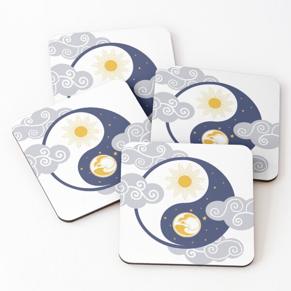 Item preview, Sun & Moon Yin Yang, Day & Night, Dark & Light designed and sold by JonnaKelley.