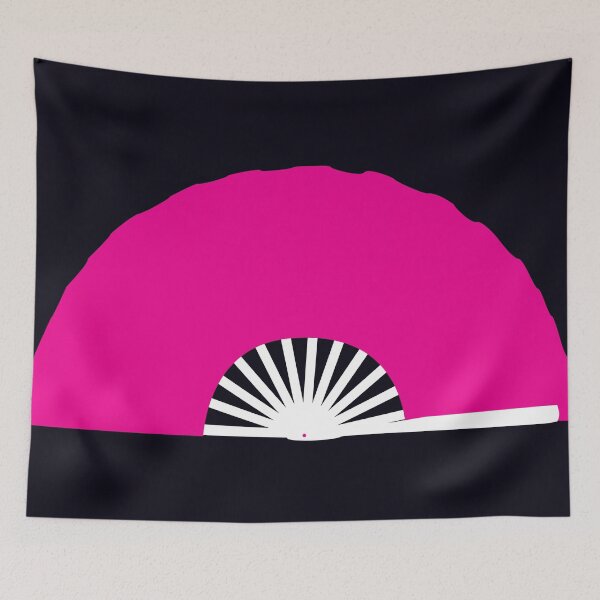 Item preview, Copy of  of kung fu fan white magenta designed and sold by elvadragon.