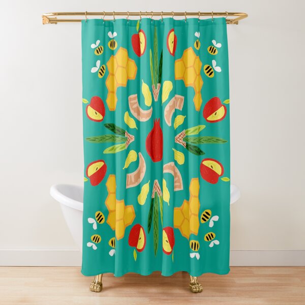 Yomim Noraim Titanic Teal Shower Curtain
