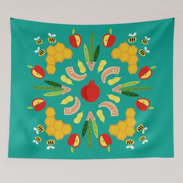 Item preview, Yomim Noraim Titanic Teal designed and sold by TillaCrowne.