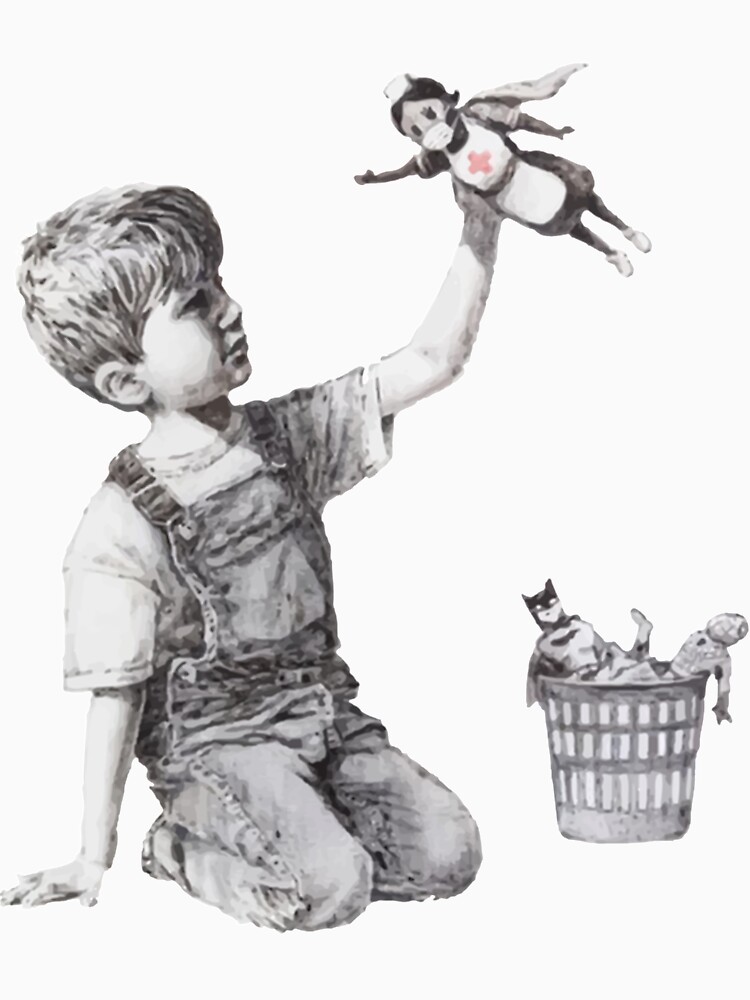 Thumbnail 7 of 7, Essential T-Shirt, BANKSY Superhero Nurse Classic T-Shirt designed and sold by JalonJohnson.