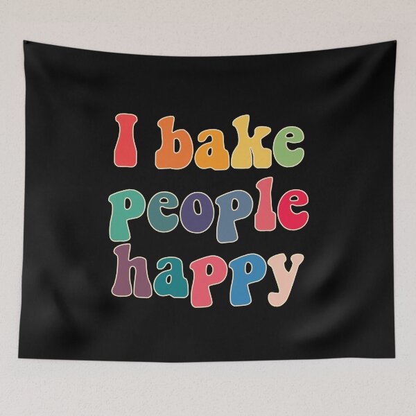 Item preview, I bake people happy designed and sold by TheLemonBox.