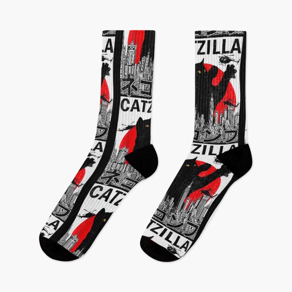 Item preview, Catzilla Japanese Vintage Sunset Style Cat Kitten Lover  designed and sold by mizzenrob.