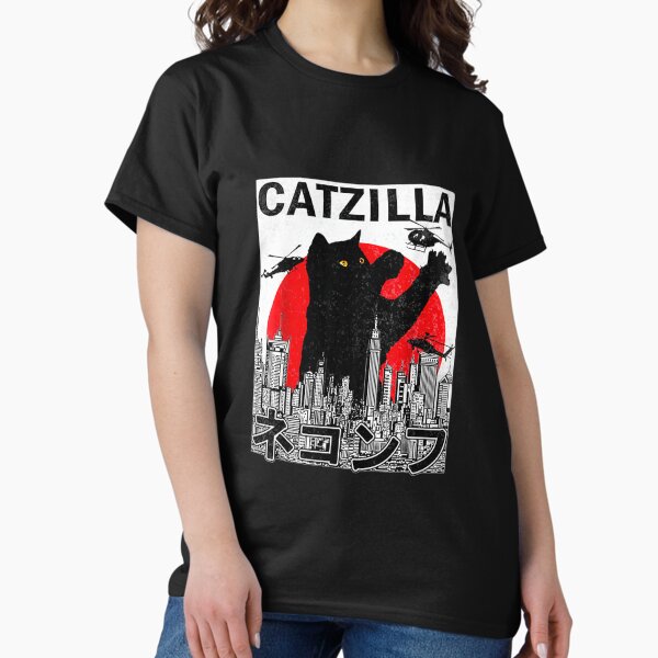 Item preview, Catzilla Japanese Vintage Sunset Style Cat Kitten Lover  designed and sold by mizzenrob.