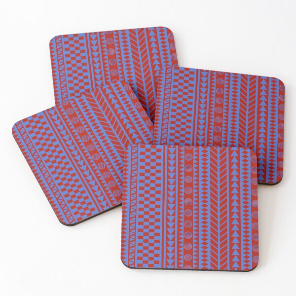 Item preview, African Tribal Geometric Pattern Mud Cloth Red designed and sold by worldways.