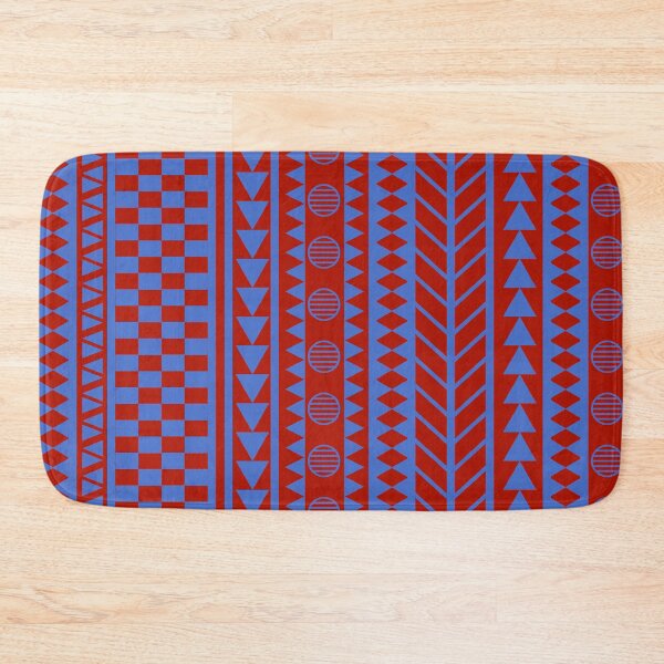 Item preview, African Tribal Geometric Pattern Mud Cloth Red designed and sold by worldways.