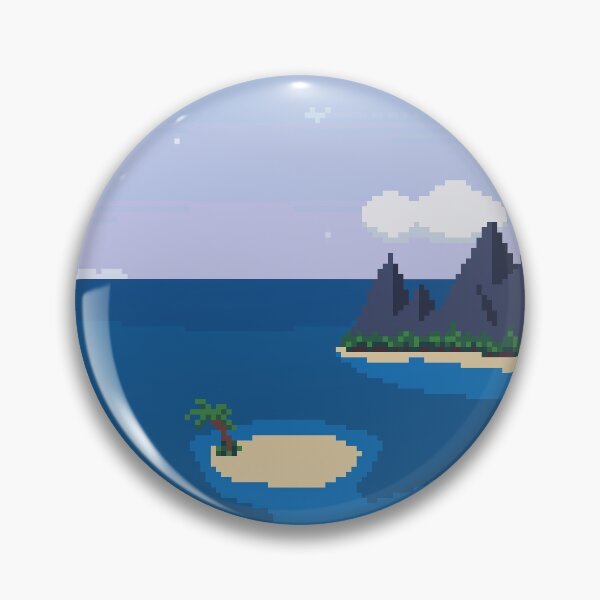 Item preview, Quiet Bay Pixel Art Landscape designed and sold by VerticalTakeoff.