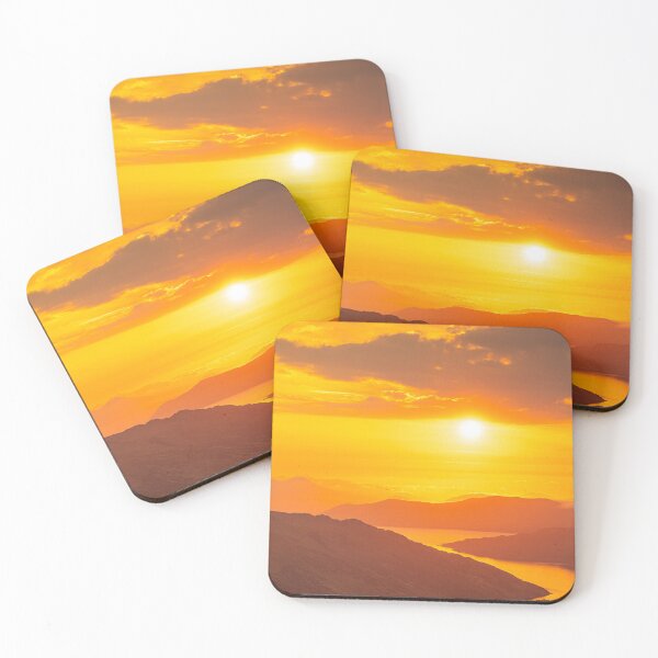 Item preview, Sunset Over Skye and Loch Hourn, Knoydart designed and sold by ScotLandscapes.