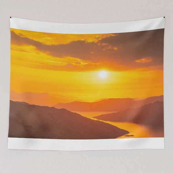 Item preview, Sunset Over Skye and Loch Hourn, Knoydart designed and sold by ScotLandscapes.