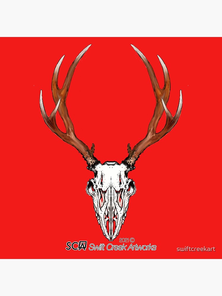 BLACK POWDER SKULL BONES 6 STICKER DEER HUNTING POWDER HORN