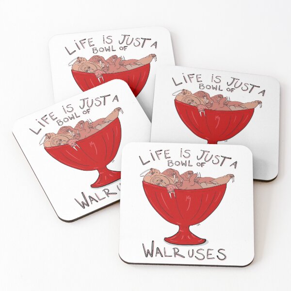 Item preview, Life is just a bowl of walruses designed and sold by Olivia V. Ambrogio.