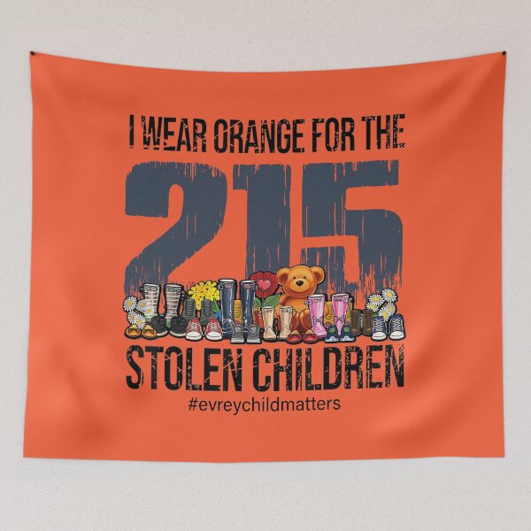 Item preview, I Wear Orange For The 215 Stolen Children Every Child Matter -Orange Shirt Day , Every Child Matters, words of equality, Promote peace, kindness and equality designed and sold by nativeStor.