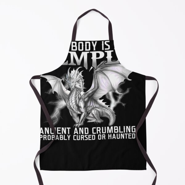 Item preview, My Body Is A Temple Ancient And Crumbling Dragon designed and sold by sherriwester.