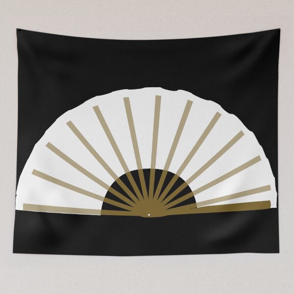 Item preview, kung fu fan bamboe white designed and sold by elvadragon.