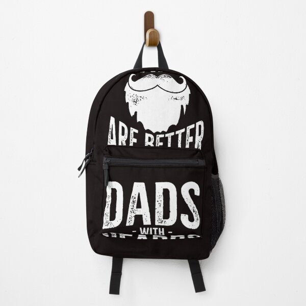 Item preview, Dads with Beards Are Better - Quote Saying Word Text White with Beard designed and sold by WearWolfDesigns.