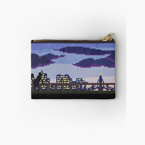 Item preview, Evening City Skyline Landscape Pixel Art designed and sold by VerticalTakeoff.