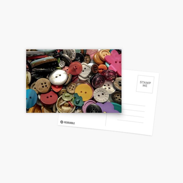 Colorful Buttons Postcard