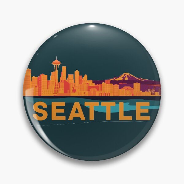 Item preview, Abstract Seattle Cityscape designed and sold by SkySlate.