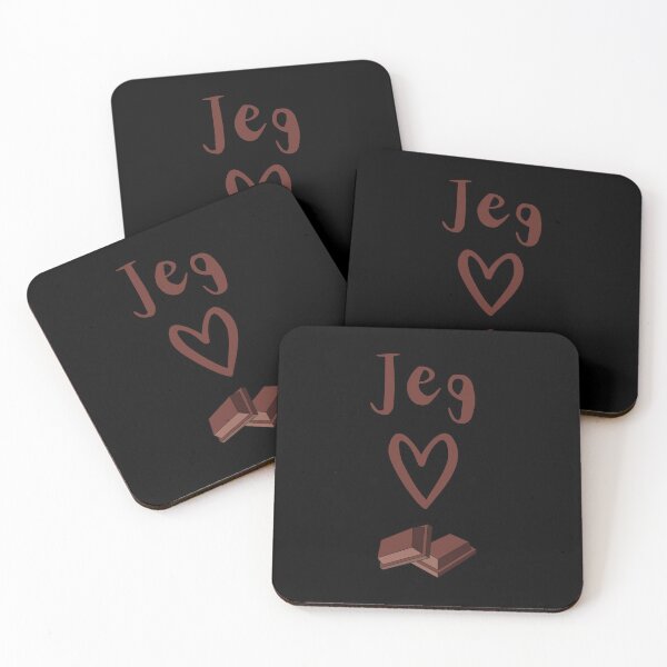 Item preview, (Design is in Danish) (På dansk) Jeg elsker chokolade (I love chocolate) designed and sold by Cosmic-Ferret.