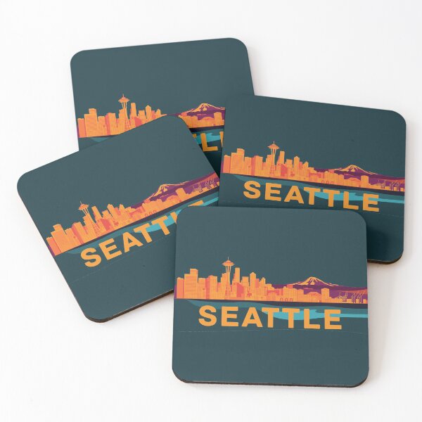 Item preview, Abstract Seattle Cityscape designed and sold by SkySlate.