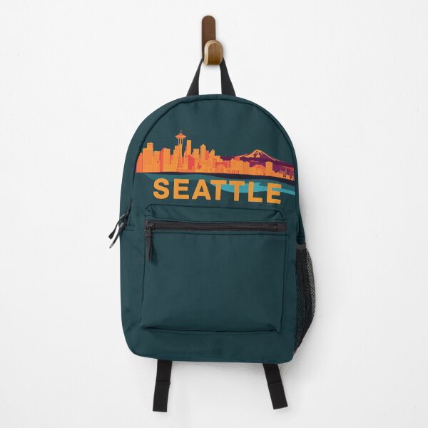 Vista previa del artículo con la obra «Paisaje urbano abstracto de Seattle», diseñado y vendido por SkySlate.